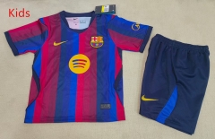 26-27 Barcelona Home Red&Blue Kids/Youth Soccer Uniform-507