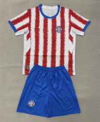 2026-27 Paraguay  Home White Red Soccer Uniform-AY