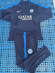 26-27  Inter Milan Blue Thailand Soccer Tracksuit-0199