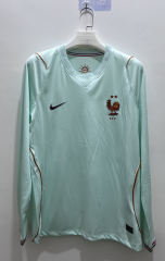 (s-4xl)26-27 France Away Green LS Thailand Soccer Jersey AAA-9268