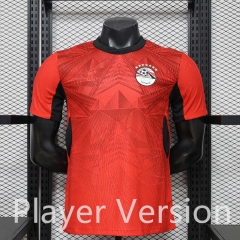 （M-3XL）Player Version 2025-26 Egypt Home Red Thailand Soccer Jersey AAA-888