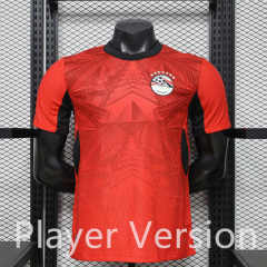 （M-3XL）Player Version 2025-26 Egypt Home Red Thailand Soccer Jersey AAA-888