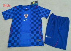 2026-27 Croatia Away Blue Kids/Youth Soccer Uniform-507