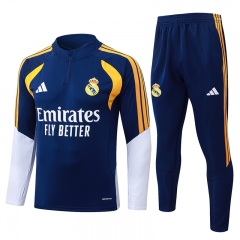2026-2027 Real Madrid Royal Blue Thailand Soccer Tracksuit-815