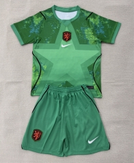 2026 World Cup Netherlands Goalkeeper Green Soccer Uniform-AY