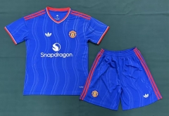 2026-2027 Manchester United Away Blue Thailand Soccer Uniform-6748