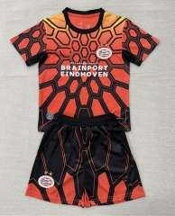 2026-2027 PSV Eindhoven Goalkeeper Orange&Black Kids/Youth Soccer Uniform-AY