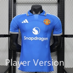 Player Version 26-27 Special Edition Manchester United Blue Thailand Soccer Jersey AAA-888