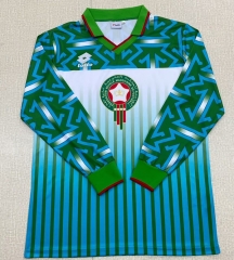 Retro Version 94-95 Morocco Away Green LS Thailand Soccer Jersey AAA-6895