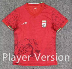 Player Version 26-27 Iran Away Red Thailand Soccer Jersey AAA-8025