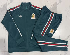 2026-27 Mexico Dark Green Thailand Soccer Jacket Uniform-815