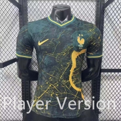 Player Version26-27 Special Edition France Black&Green Thailand Soccer Jersey AAA-3596