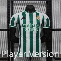Player Version 26-27 Special Edition Real Madrid Green&White Striped Thailand Soccer Jersey-888