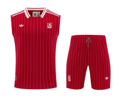 26-27 Retro Liverpool Red Vest Thailand Soccer  Uniform-418