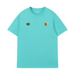 26-27 Spain Lake Blue Vintage Embroidered Short-Sleeve T-Shirt - LH