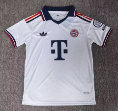 (S-4XL) With ads on sleeve 2026-2027 Bayern München Away White Thailand Soccer Jersey AAA-6850