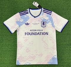 (S-4XL) 25-26 Aston Villa White UEFA Champions League Edition Thailand Soccer Jersey AAA-403