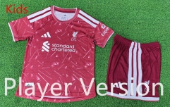 Player Version 26-27 Liverpool Home Red Kids/Youth Soccer Uniform-9926