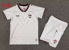 26-27 Iraq Home White Kids/Youth Soccer Uniform-7809