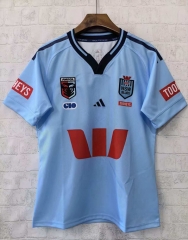 (S-5XL) 2026 Blues Home White& Blue Rugby Shirt