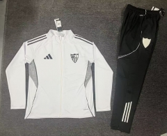 26-27  Sevilla White Thailand Soccer Jacket Uniform-5303