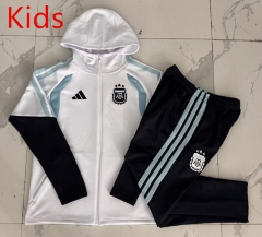 2026-2027 Argentina White Kids/Youth Soccer Jacket Uniform-815