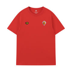 26-27 Spain Red Vintage Embroidered Short-Sleeve T-Shirt - LH