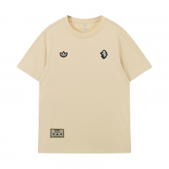 26-27 Juventus Beige Retro Embroidered Short-Sleeve T-Shirt - LH