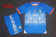 26-27 Congo Home Blue Kids/Youth Soccer Uniform-4714