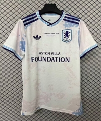 (S-4XL) 26-27 Final Edition Aston Villa White Thailand Soccer Jersey AAA-2044