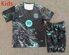 26-27 Special Edition Barcelona Black Kids/Youth Soccer Uniform-9484
