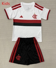 2026-27 Flamengo  Away White Kids/Youth Soccer Uniform-AY