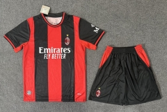 26-27 AC Milan Home  Red&Black  Soccer Uniform-6748