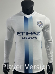 Player Version 2026-27  Manchester City Away White LS Thailand Soccer Jersey AAA-0871