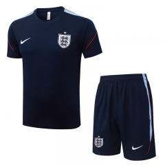 2026-27 England cyan Short-Sleeve Thailand Soccer Tracksuit-815