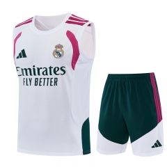 26-27 Real Madrid White Training Soccer Vest Uniform-4627