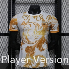 Player Version 26-27 Special Edition Argentina Golden&White Thailand Soccer Jersey AAA-888