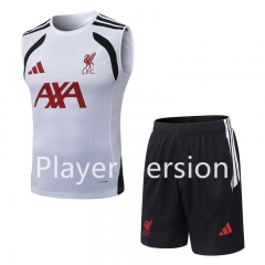 (S-3XL) Player Version 26-27 Liverpool White Vest Thailand Soccer  Uniform-9926