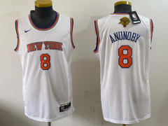 Logo3 New York Knicks Championship Edition White #8 NBA Jersey-0840
