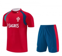 26-27 Portugal Red Thailand  Soccer Uniform-4627