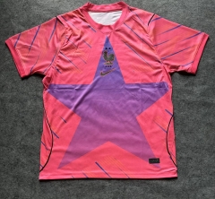 (S-4XL) 26-27 France Goalkeeper Pink Thailand Soccer Jersey AAA-9527
