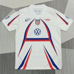 (S-4XL) 26-27 USA White Thailand Training Soccer Jersey AAA-4927