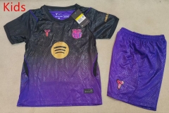 26-27 Barcelona Away Purple Kids/Youth Soccer Uniform-507