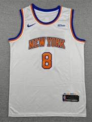 New York Knicks White #8 NBA Jersey-1380