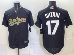 Logo5 Los Angeles Dodgers Green Lettering #17 MLB Jersey - 0840