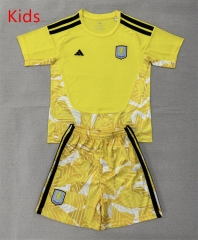 26-27 Aston Villa Goalkeeper Yellow Kids&Youth Soccer Uniform-AY