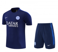 26-27 Inter Milan Royal Blue Training Thailand Soccer Uniform-4627