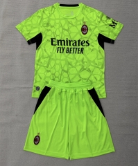 26-27 AC Milan Goalkeeper Fluorescent Green Soccer Uniform-AY