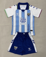 26-27 Málaga CF Home White&Blue Soccer Uniform-AY