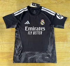 (S-4XL) 2026-2027 Real Madrid Goalkeeper Black Thailand Soccer Jersey AAA-2483